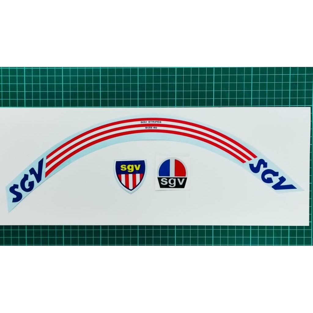 SGV 99 STRIPE MALAYSIA HELMET STICKER SPECIAL EDITION MERDEKA 68 (SIZE ...