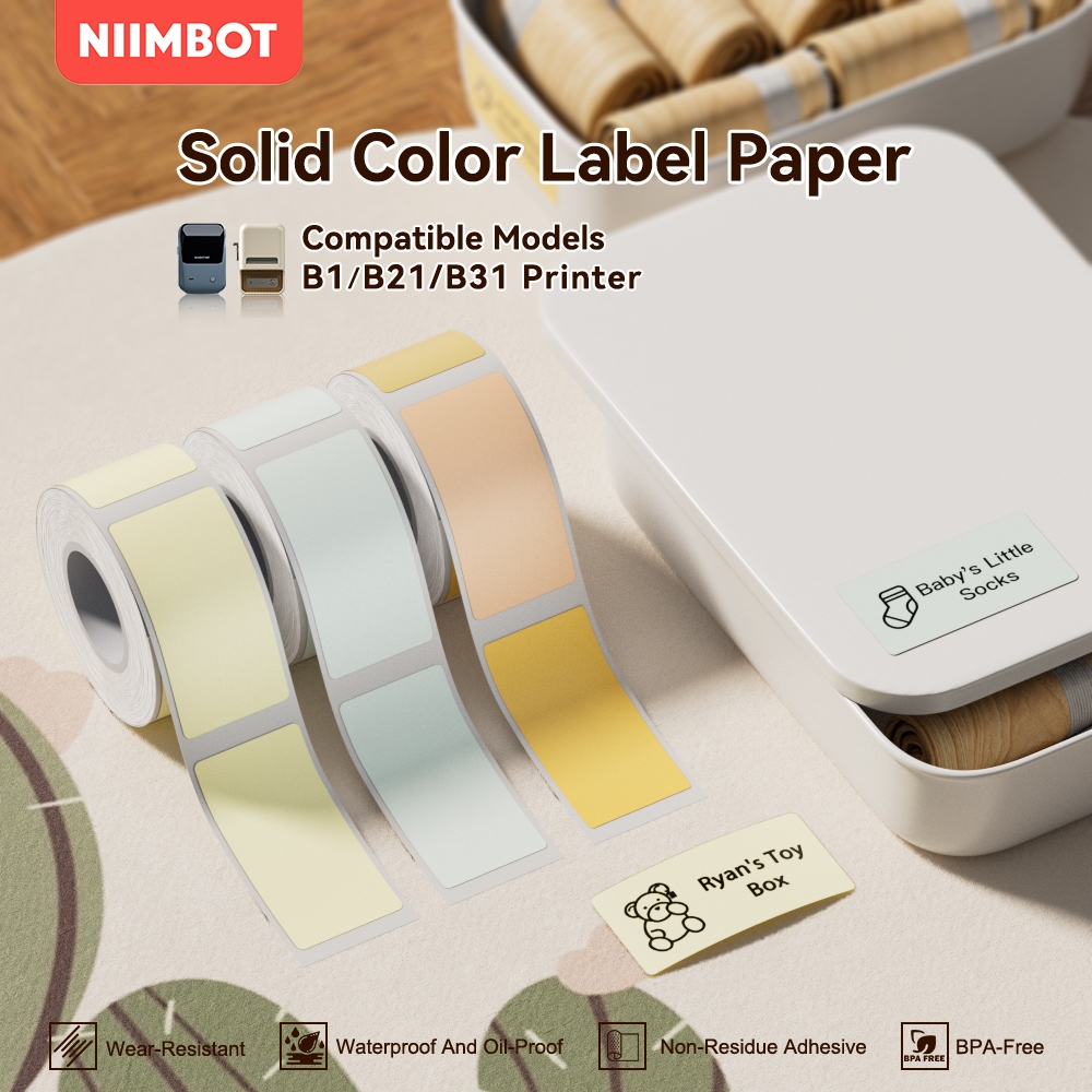 NIMBOT D101 Flower pattern label waterproof and oil-proof printing ...