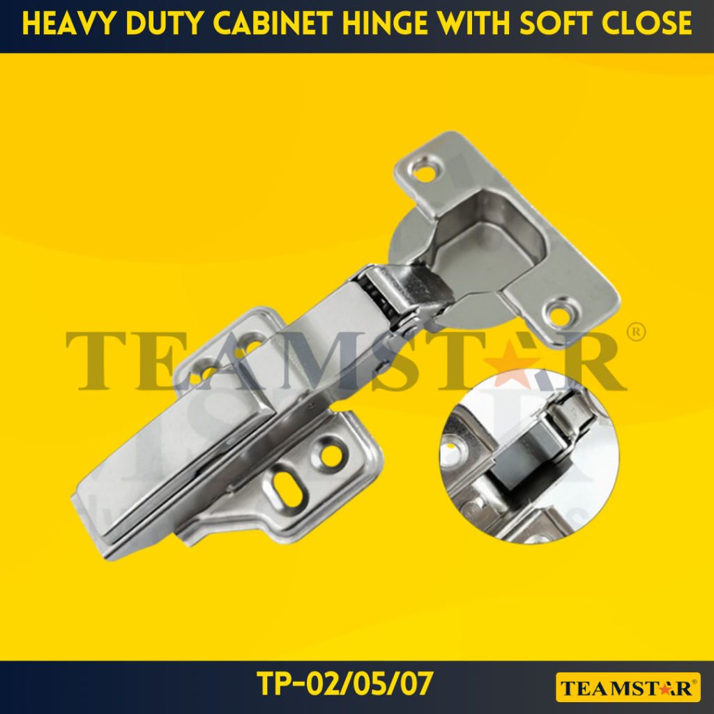 TEAMSTAR Heavy Duty Cabinet Hinge with Soft Close (Model TP-02/05/07 ...