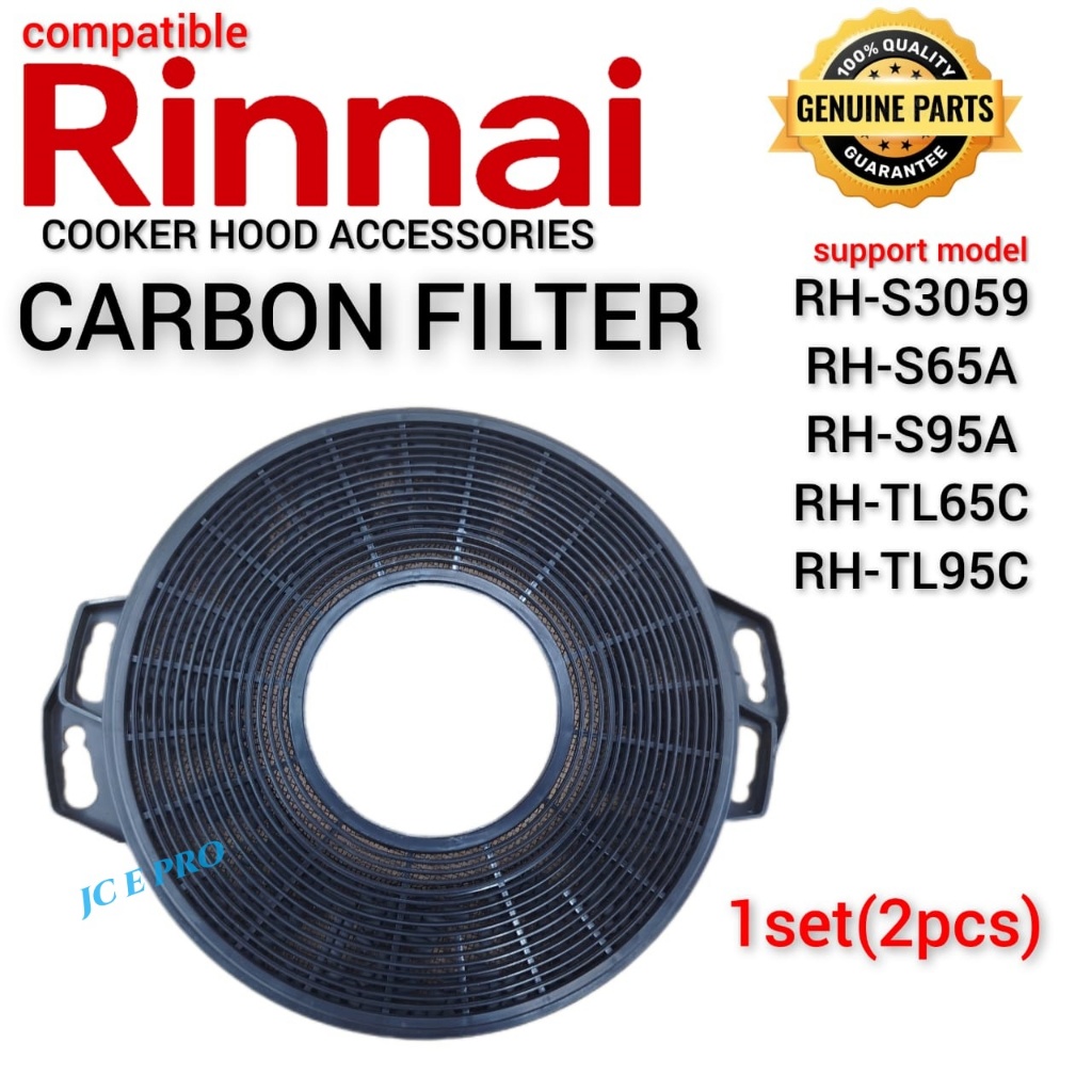 (2PCS) RINNAI Cooker Hood Carbon Filter or Charcoal Filter RH-S65A / RH ...