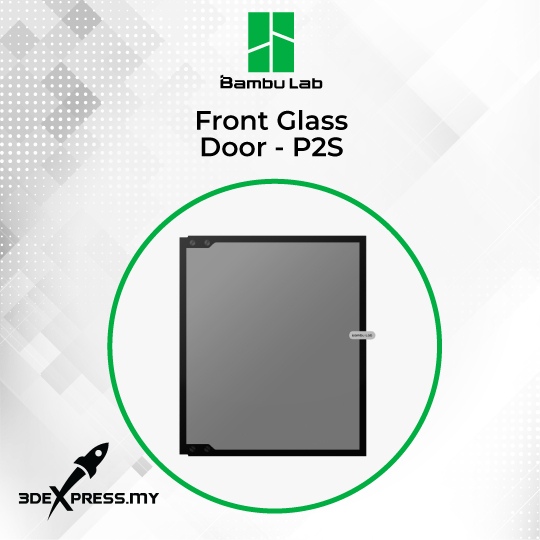 Bambu Lab Spare Parts Front Glass Door - [P2S] 3D Printer Accessories