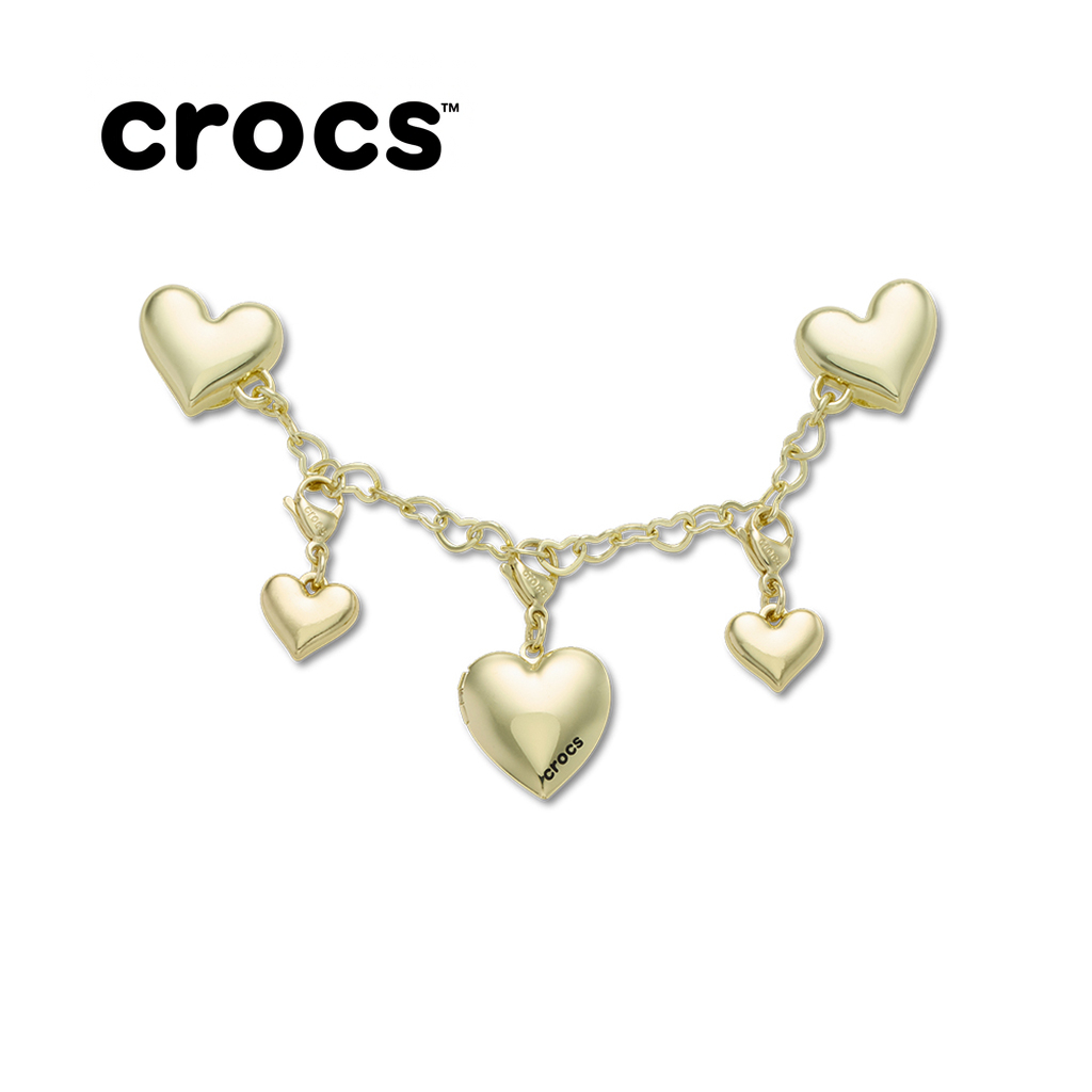 Crocs Gold Heart Chain Jibbitz | Shopee Malaysia