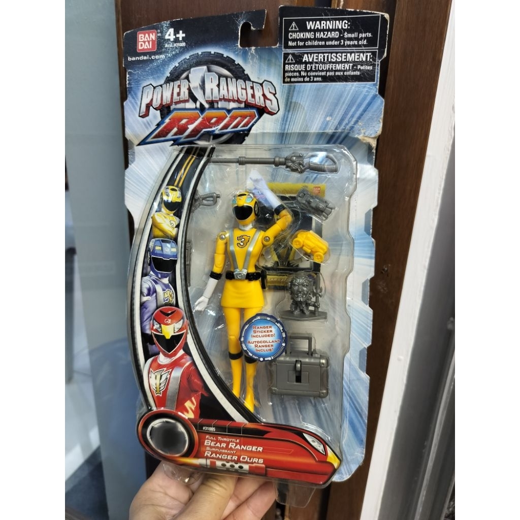 Power Rangers RPM Bear Ranger - card worn out | Shopee Malaysia