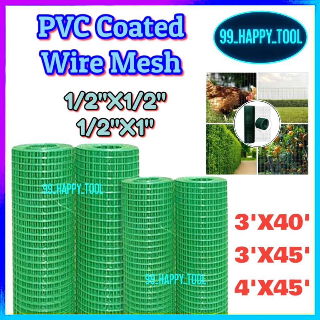 PVC Coated Green Wire Mesh. Anti-Rust Gi Wire Netting. Green Gi Net ...