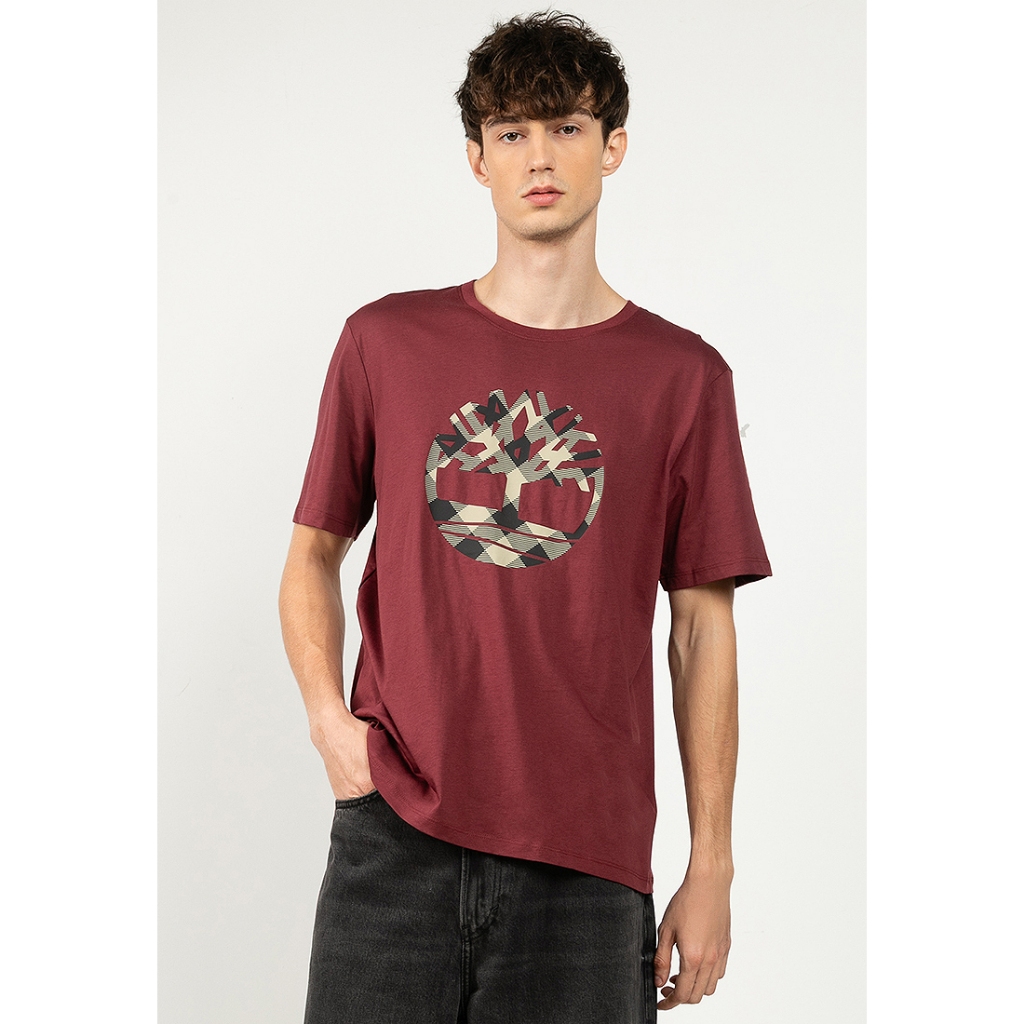 Timberland AF TFO PLAID LOGO SHORT SL | Shopee Malaysia