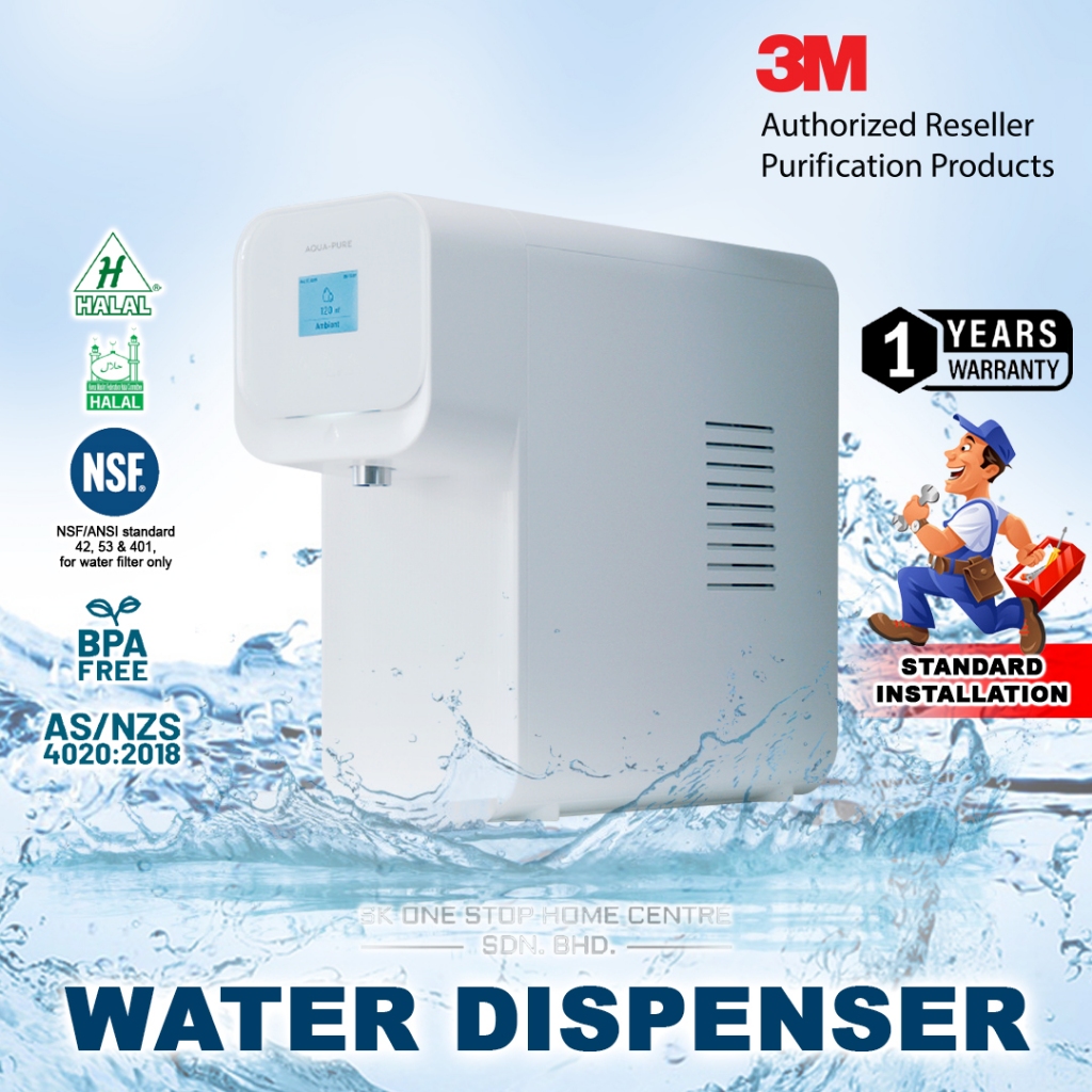 (NEW 2026) 3M Water Filter HCD 3C | AQUA PURE Hot & Cold Filtered Water ...