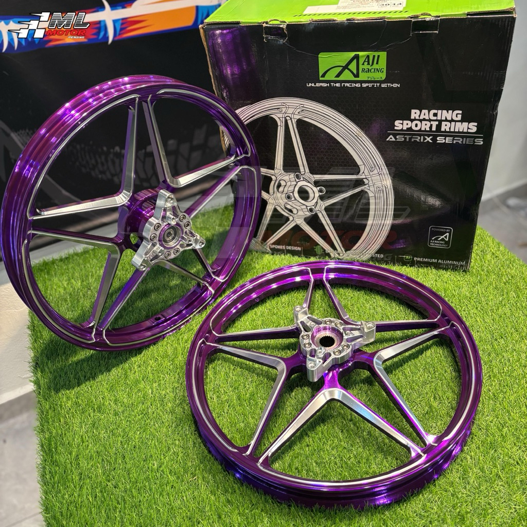 AJI RACING SPORT RIM NVX155 V3 ASTRIX SERIES 5 SPOKES STAR DESIGN ...