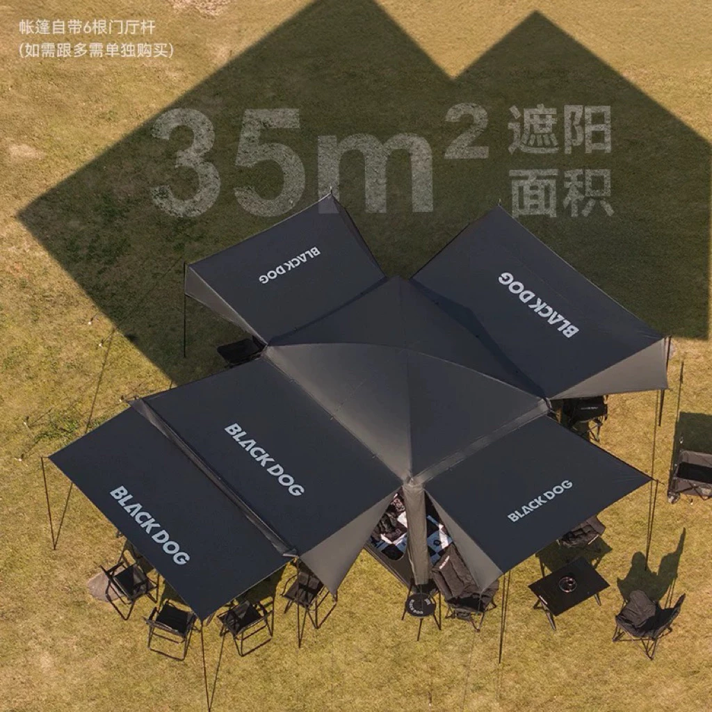 BLACKDOG CBD2550WS024 Shanting 12.8 Quick-Assembly Cabin Tent