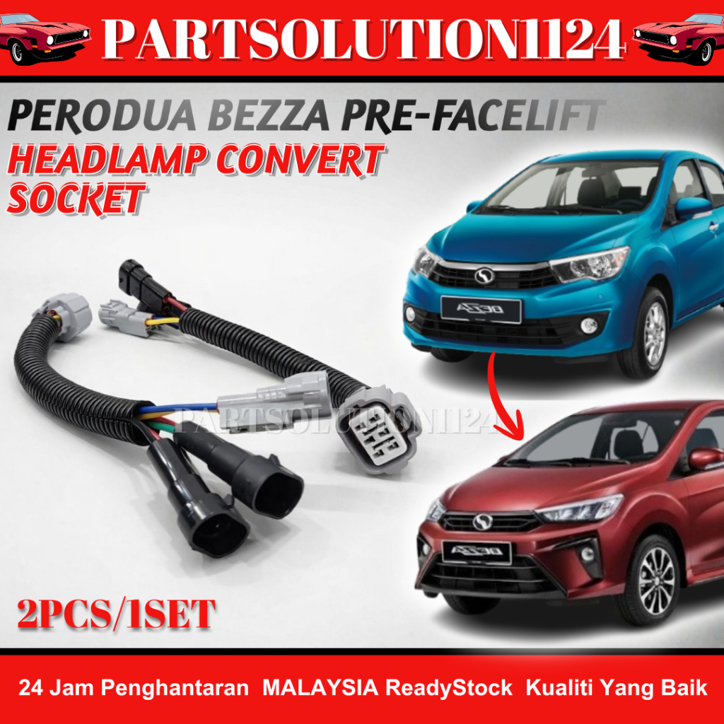 PERODUA BEZZA 2016 CONVERT TO BEZZA 2020-2024 LED SPEC PLUG AND PLAY ...
