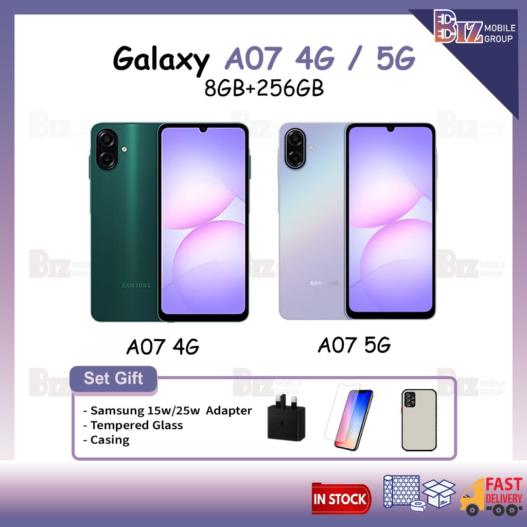 Samsung Galaxy A07 4G/5G [8GB+256GB] | Original Malaysia New Set ...