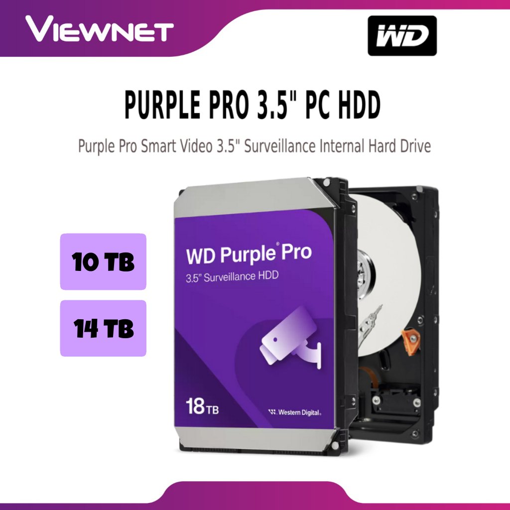 WD WESTERN DIGITAL INT HDD PURPLE PRO 3.5