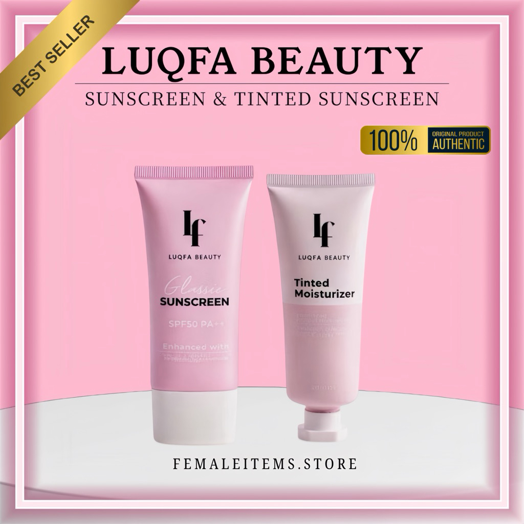 SUNSCREEN & TINTED MOISTURIZER BY LUQFA BEAUTY 💯 ORIGINAL HQ | Shopee ...