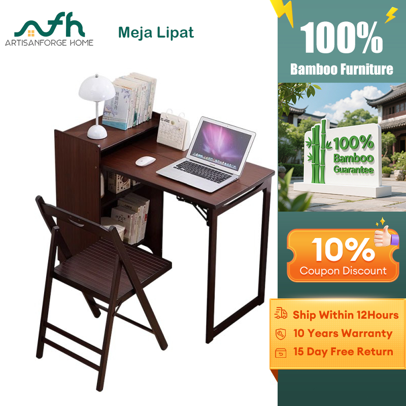 𝑨𝙧𝒕𝙞𝒔𝙖𝒏𝙁𝒐𝙧𝒈𝙚 𝙃𝒐𝙢𝒆 Bamboo Meja Lipat Foldable Table 桌子/书桌 | Shopee Malaysia