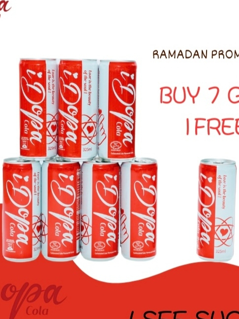 iDopa Cola Buy 7 Get 1 Free ~ Halal Minuman Kandungan Gula Rendah 325ml ...