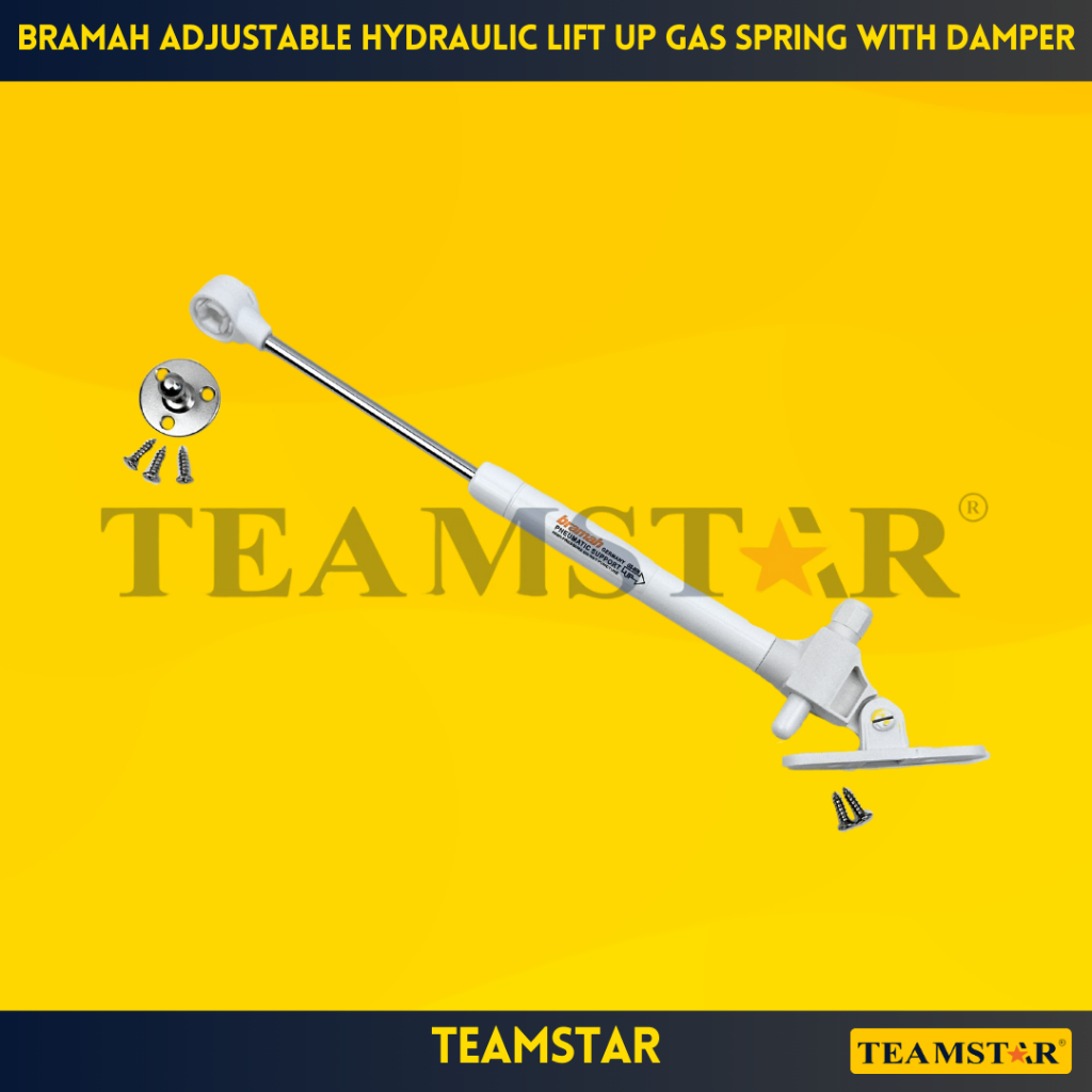 TEAMSTAR BRAMAH Cabinet Adjustable Hydraulic Lift Up Gas Spring with ...