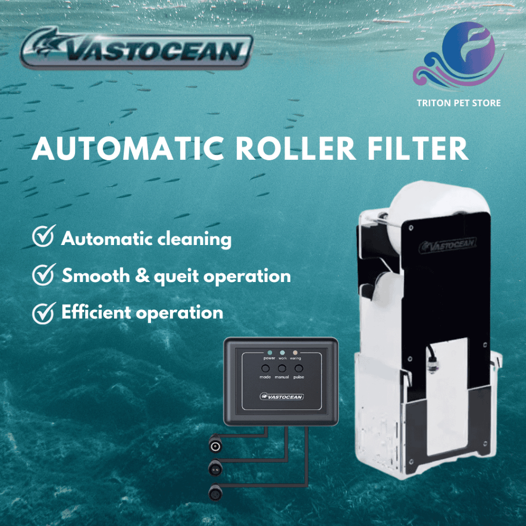 Vastocean Aquarium Auto Filter Roller | Smart Fleece Roller Filter ...