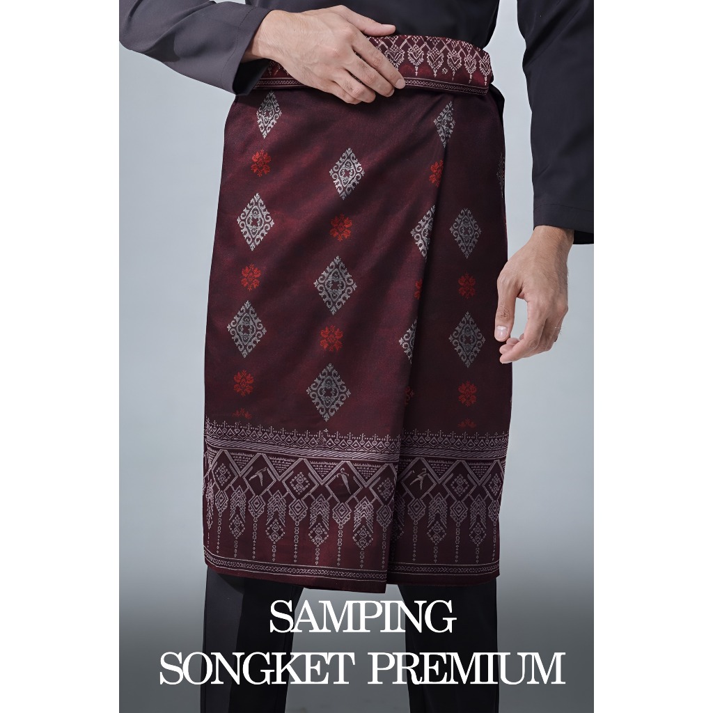 Samping Songket Premium Reversible Lelaki Murha Eksklusif Viral Koleksi ...