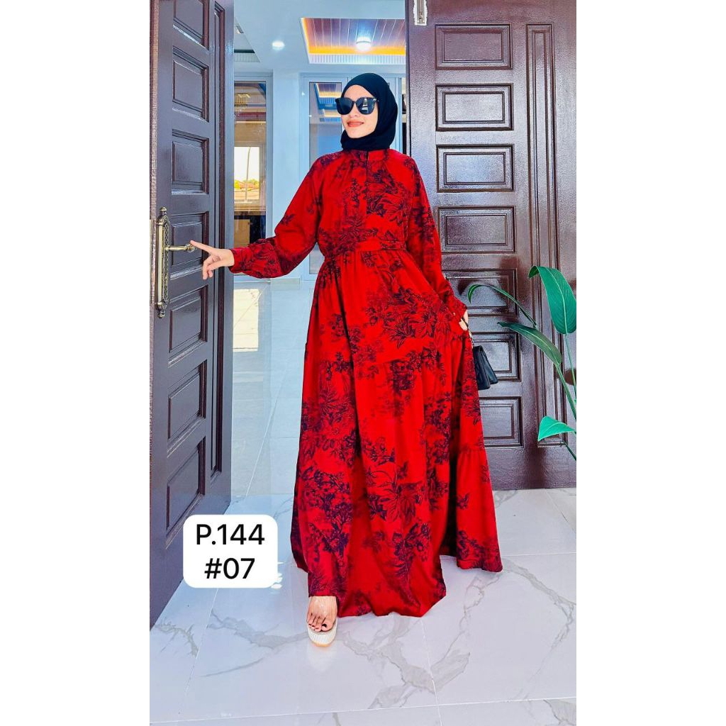slim fit dress slacks Issy Citrus Aloha Maxi Dress main image 1