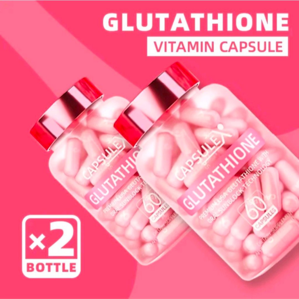 CapsuleX Glutathione (60 Kapsul) Cerah & Gebu, Antioksidan Tinggi,  Lembapkan Kulit, Halal | Shopee Malaysia