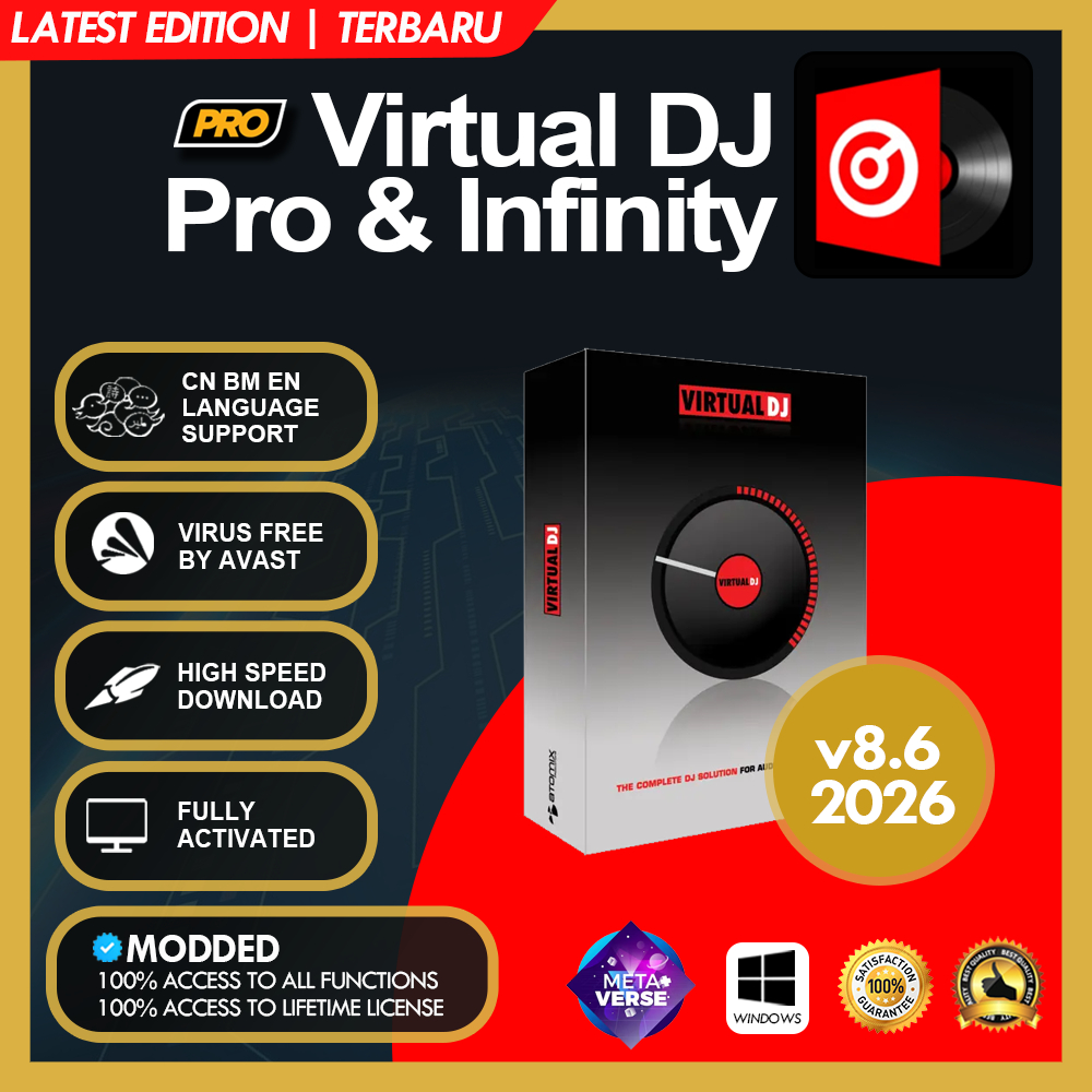 WINDOWS VIRTUAL DJ | 💻 Windows | 🚀 Easy Install | Shopee Malaysia