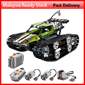 452 Piece Bricks RC Track Racing Car Technical Model Building Blocks Boy Birthday Kids Gifts Remote Control Toys For Chi
