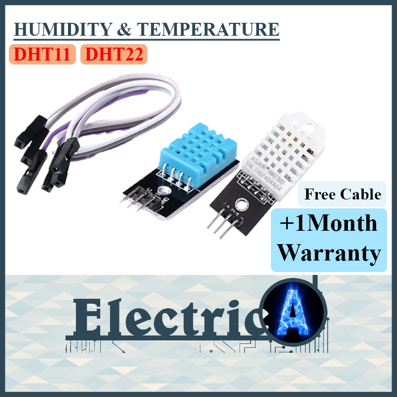(Free Cable +1Month Warranty) DHT11 DHT22 Humidity & Temperature Sensor Module [ElectricA]