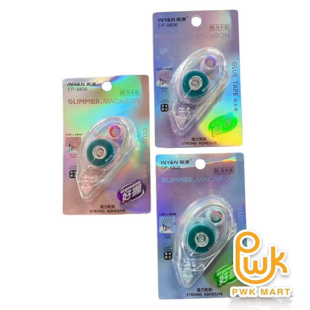 🔥INYAN GLUE TAPE 12m x 8mm CP-6836🔥READY STOCK🔥 | Shopee Malaysia