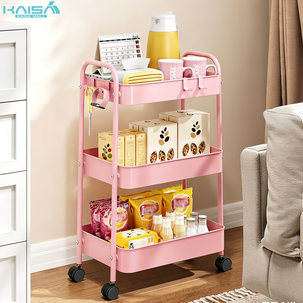 Multipurpose Storage Rack Trolley Rack with Wheel trolley cart Home ...