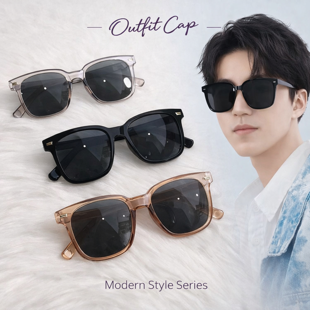Fashion Outfit Spec Viral Korean Style Sunglasses Spek Cermin Mata Kaca ...