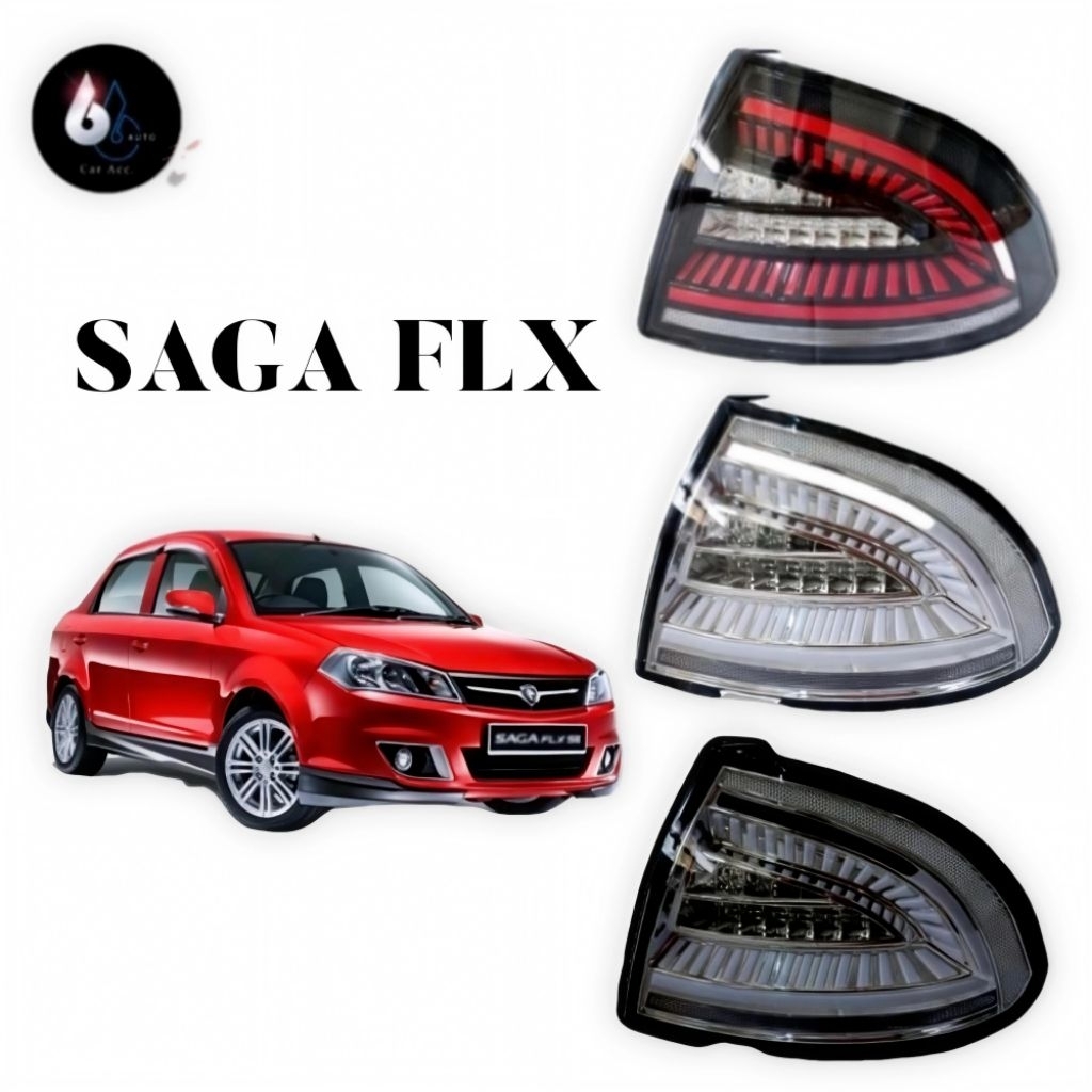 PROTON SAGA FLX DRAGON SCALE LED TAIL LAMP (ALBINO SMOKE BLACK RED ...