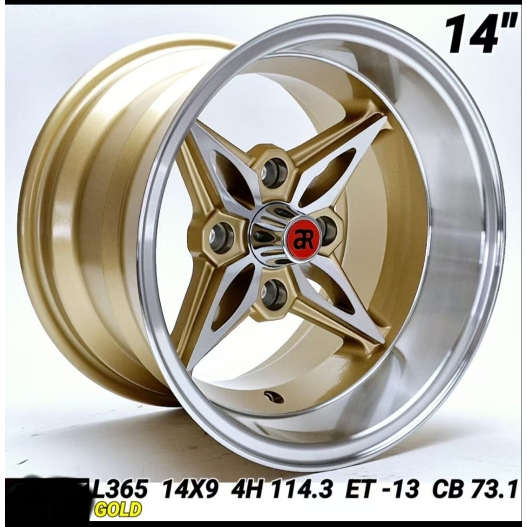NEW SPORT RIM (ROTA 4X114.3) 14 INCH (LAMA CAR) K70 RM1580 4PC ( KENA ...