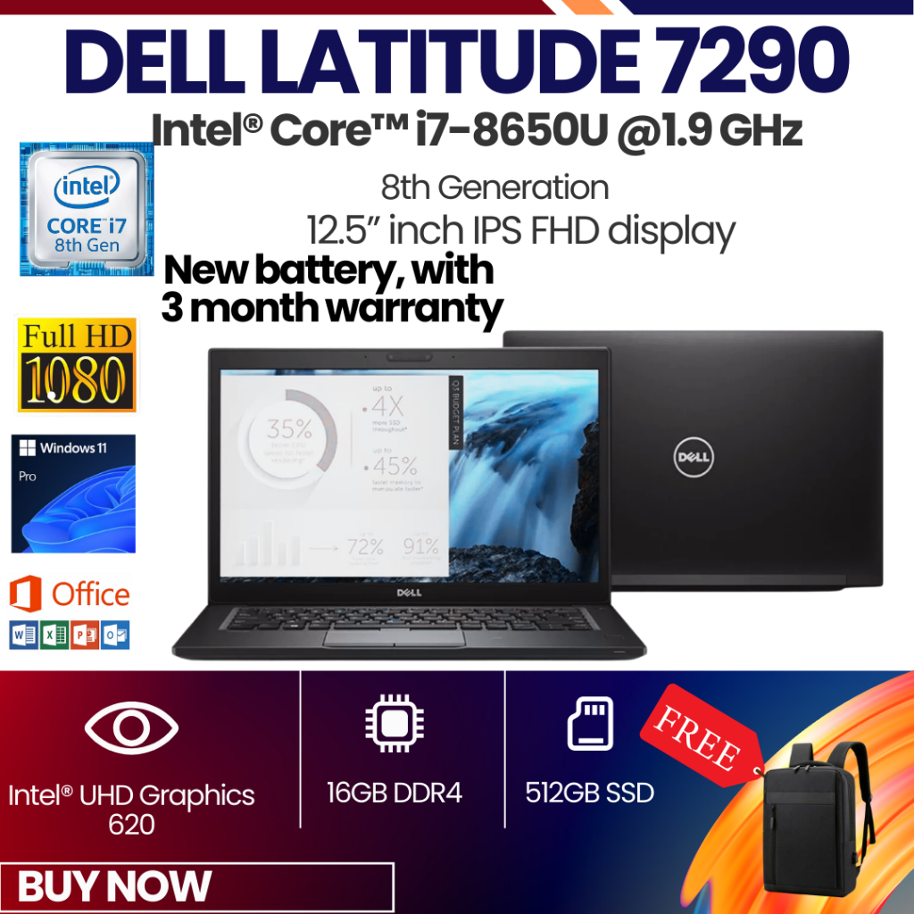 DELL LATITUDE 7290 7275 7390 7280 7330 CORE i5 6TH GENERATION 32GB DDR4 ...