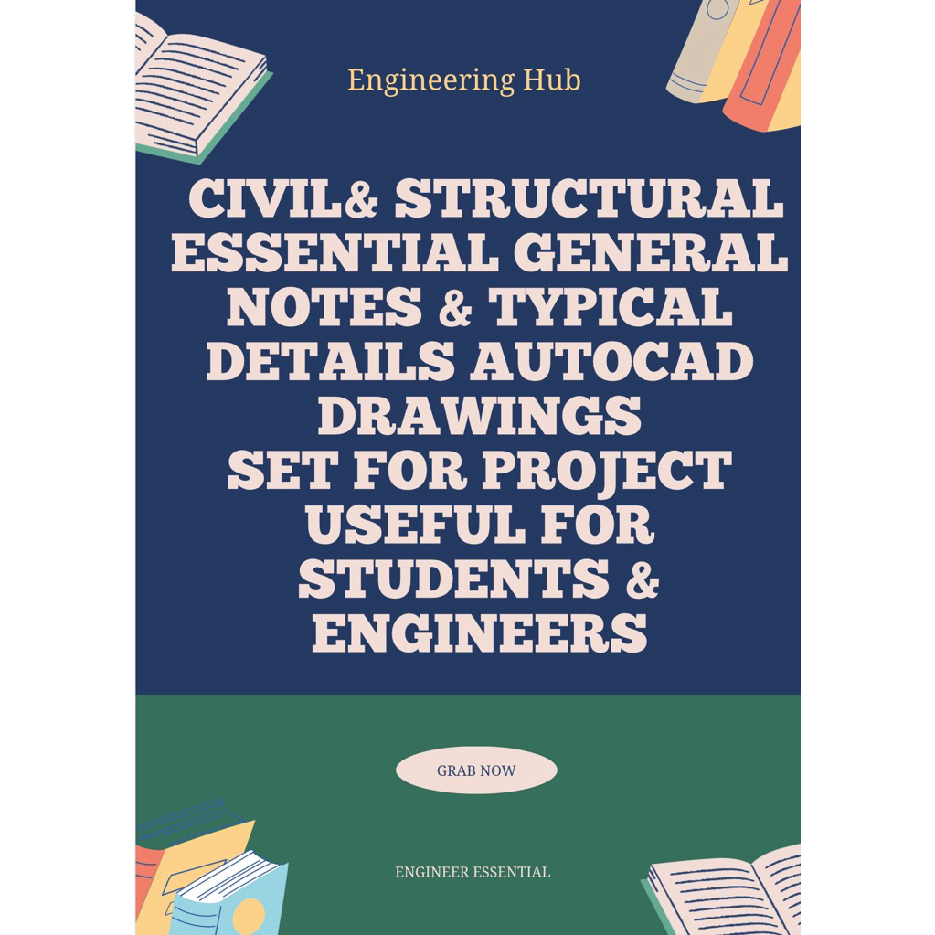Civil& Structural essential general Notes & typical details autocad ...