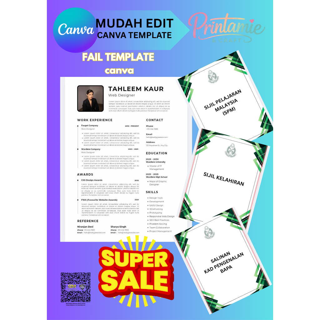 TEMPLATE FAIL TEMUDUGA POLIS PENJARA BERSAMA RESUME(PRO CANVA) | Shopee ...