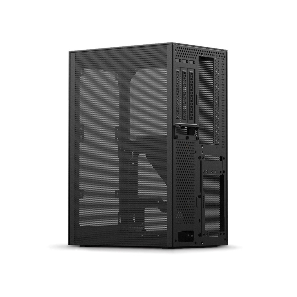 SSUPD Meshlicious Mini-ITX TG PC Case Gray| PCIE 4.0 Riser AIO 280mm ...