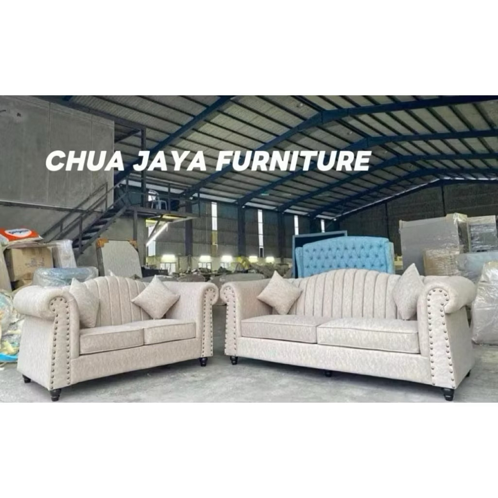 SOFA SHELL Modern CHESTERFIELD ENGLISH CHANNEL DESIGN (3 Seater + 2 ...
