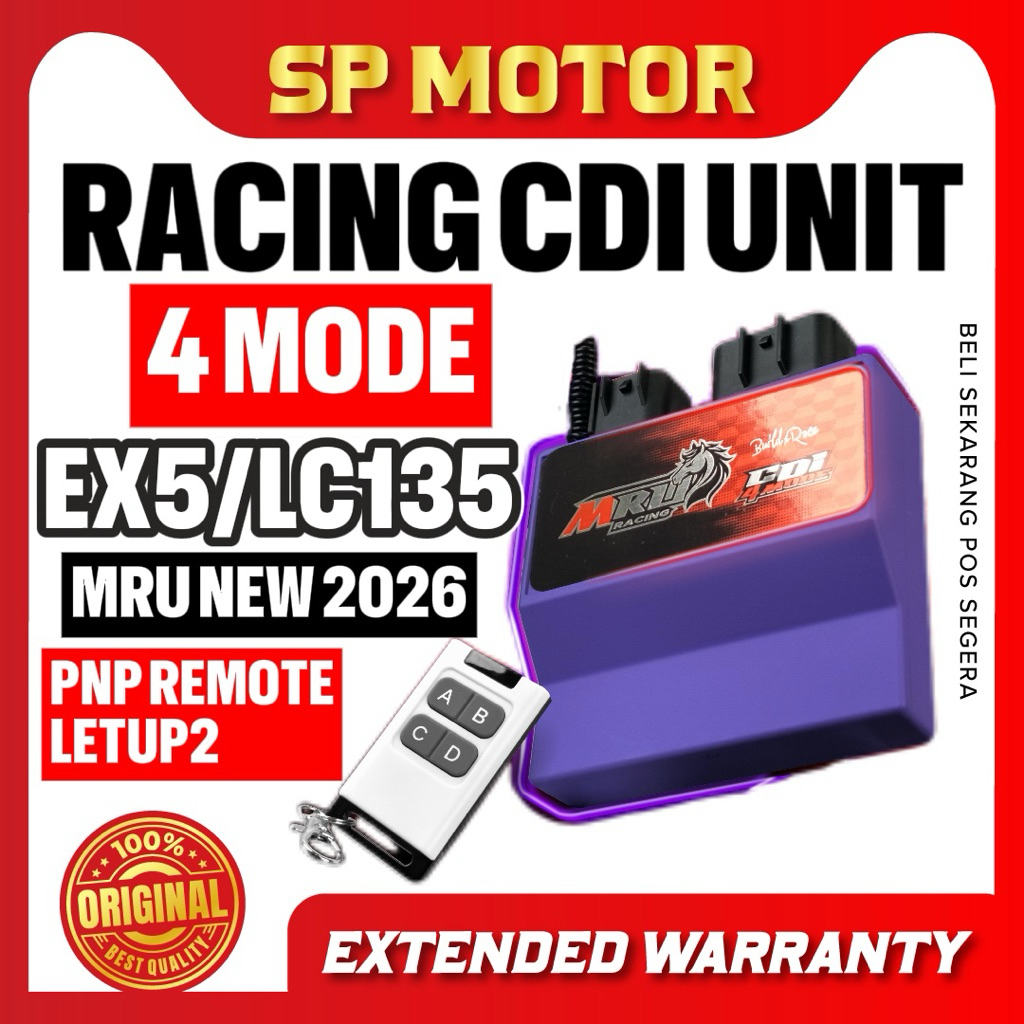 2026 MRU EX5 / LC135 RACING 4M 4 MODE CDI UNIT PNP REMOTE CONTROL LETUP ...