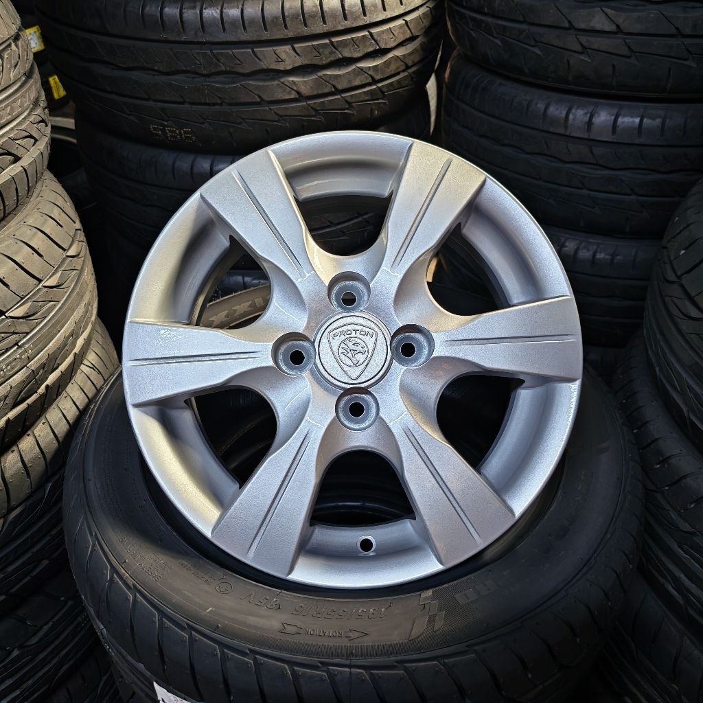 [1PC] Proton Saga FLX Original Rim 14inch | Used | Plug & Play | Good ...