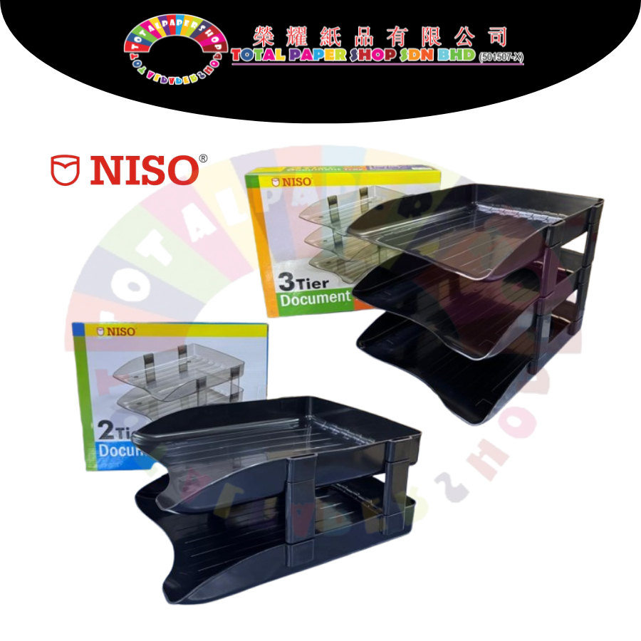 [NISO] Document Tray 2/3 Tier /Layer Document Tray - (SET) OUT Plastic ...