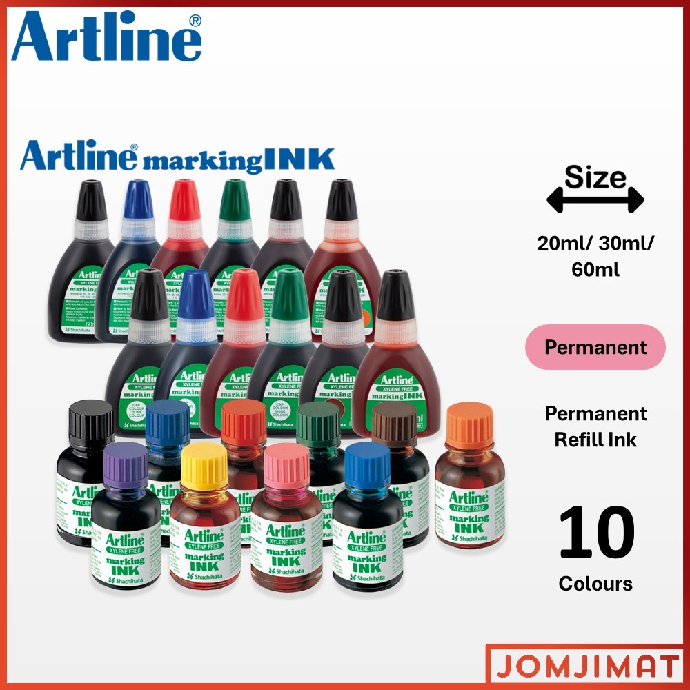 Artline Permanent Marking Ink Refill 20ml/ 30ml/ 60ml ESK-20 / Artline ...