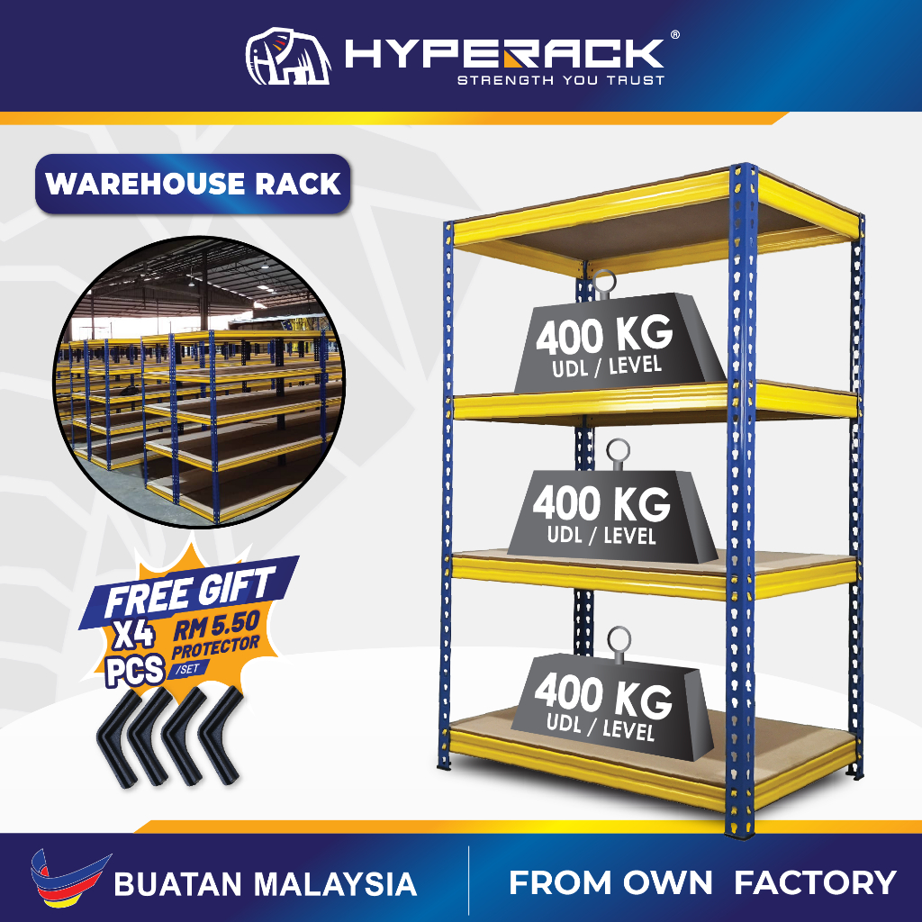 🐘[FREE SHIPPING] HYPERACK™️ Warehouse Rack Boltless Rack Shelf Rack ...