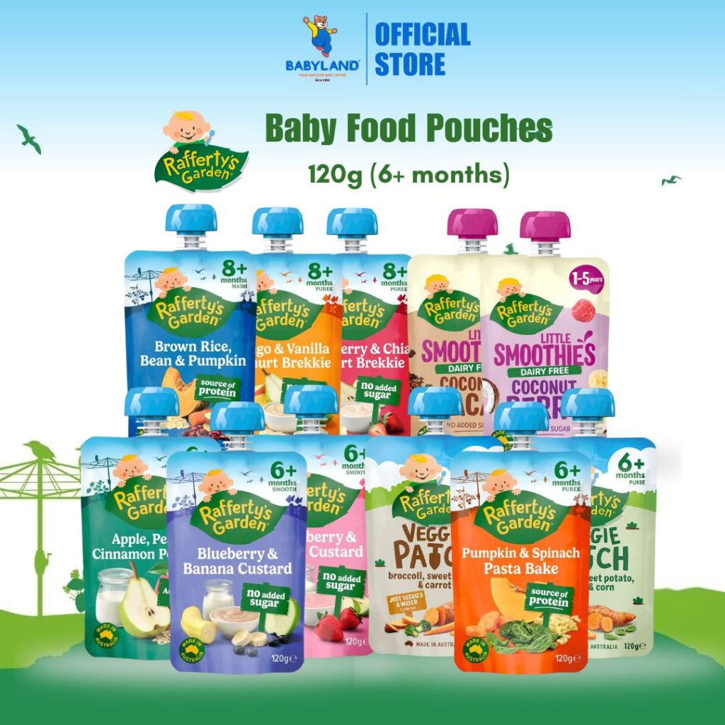 Rafferty's Garden Baby Food Pouches 120g | Made In Australia | Shopee ...