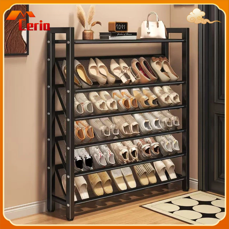 Shoe Rack Rak Kasut 3/4/5 Layers 50/70/90cm Storage Shelf Shoe Shelf ...