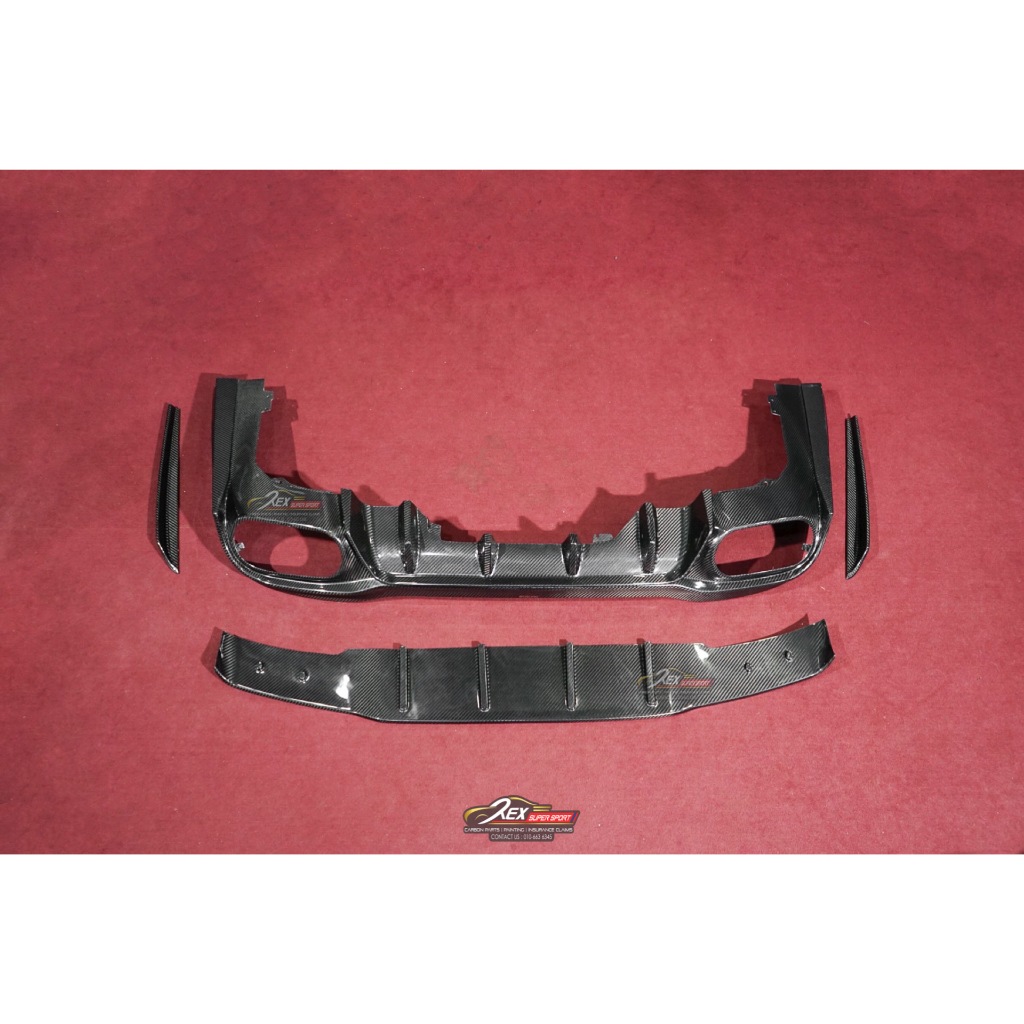 Mercedes Benz CLA W118 AMG Rear Diffuser Paktechz Real Dry Carbon ...