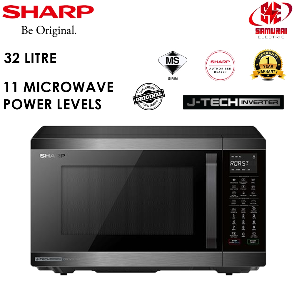 Sharp J-TECH Inverter Microwave Oven with Convection 32 Litre R859EBS ...