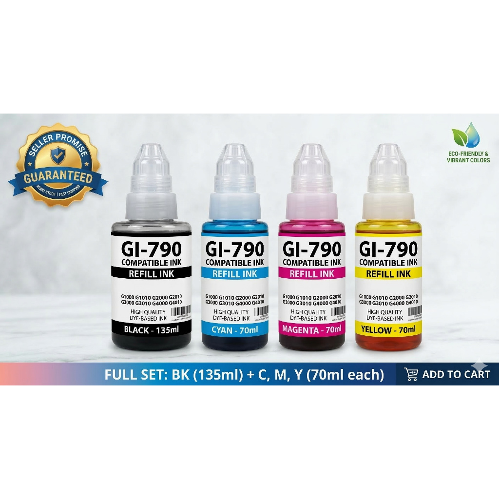 GI-790 Compatible Ink for Canon G1010 G2010 G3010 G4010 G1000 G2000 ...