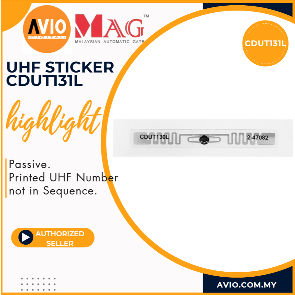 MAG UHF Sticker Passive Number Printed not in Sequence for AR300U ...