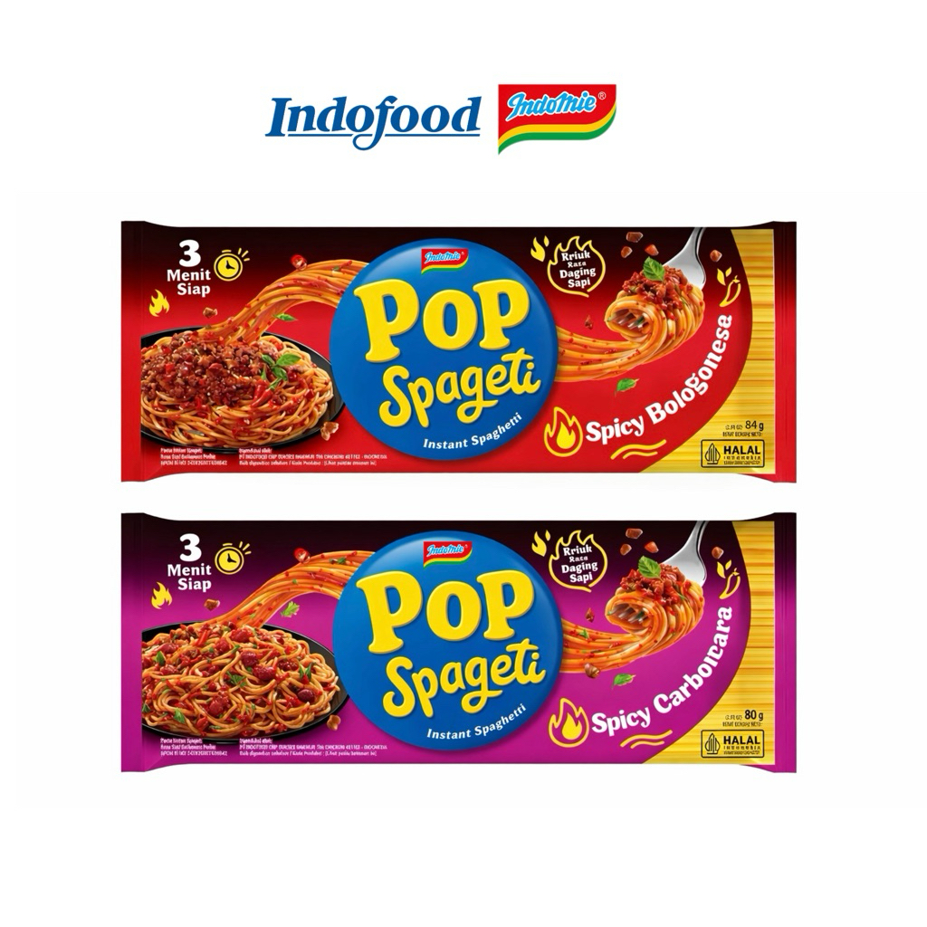 Indomie Pop Spaghetti Spicy Bolognese 84g(EXP 24/5/2026) / Spicy ...