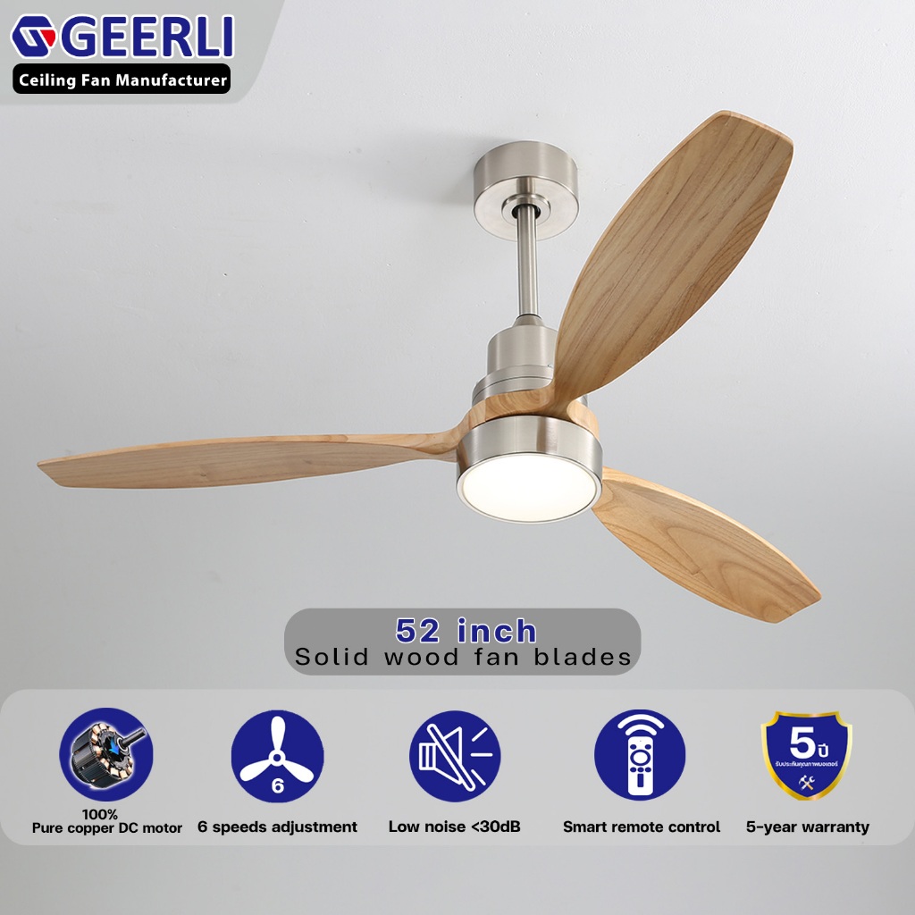 GEERLI Kipas Siling Lampu 52