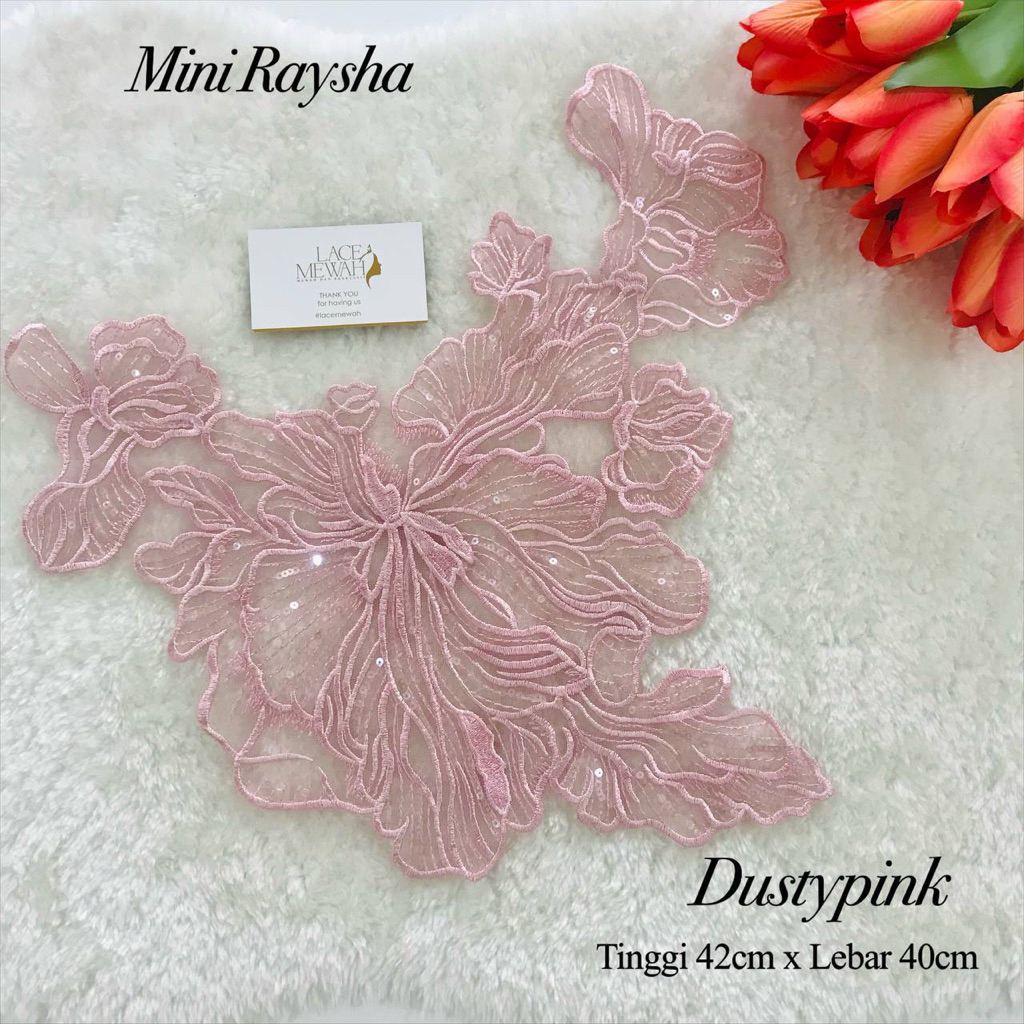 🔥 PATCH LACE BUNGA MINI 🔥 LACE TAMPAL ATAS BAJU KURUNG DRESS BORDERLACE ...